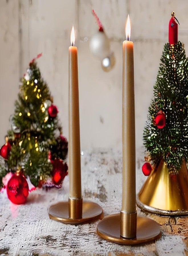 Candlestock Real Bayberry Taper Candle Pair 8 inch - Pure Bayberry and Pure 100% USA Beeswax Blend - Dripless Taper Candle Pair - Image 2